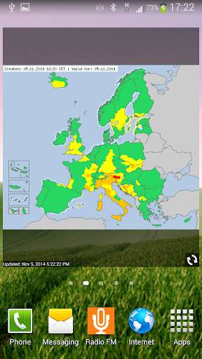 Emulate Android APK Alarm Weather - EUROPE Emulate Android APK Alarm Weather - EUROPE