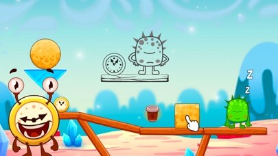 Emulate iPhone app Alarmy & Monster Family puzzle using MyAndroid