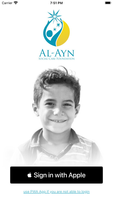 Emulate iPhone app Al-Ayn Canada (ASCF) using MyAndroid