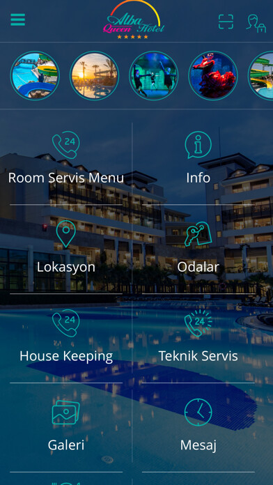 Emulate iPhone app Alba Hotels using MyAndroid