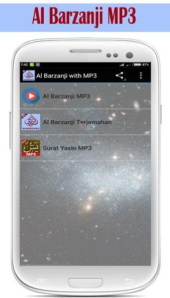 Run android online APK Al Barzanji MP3 from MyAndroid or emulate Al Barzanji MP3 using MyAndroid