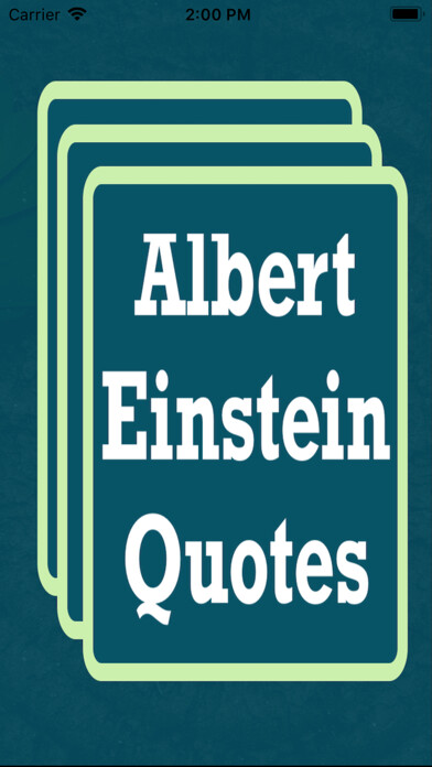 Emulate iPhone app Albert Einstein Quotes English using MyAndroid Emulate iPhone app Albert Einstein Quotes English using MyAndroid