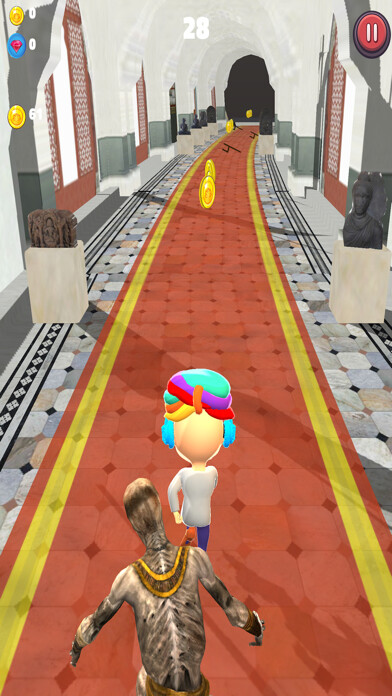 Emulate iPhone app Albert Hall - Endless Run using MyAndroid