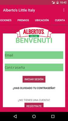 Emulate Android APK Albertos Little Italy