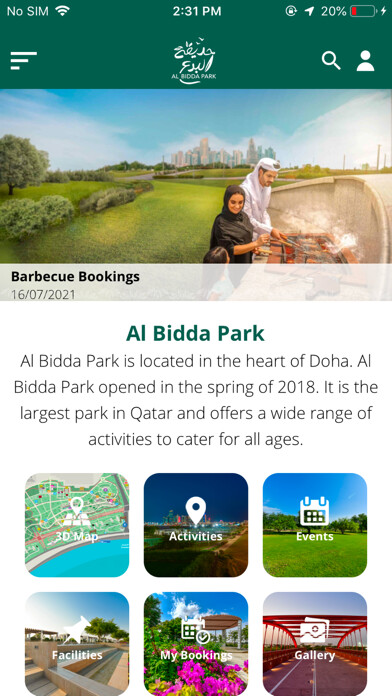 Emulate iPhone app Al Bidda Park using MyAndroid Emulate iPhone app Al Bidda Park using MyAndroid