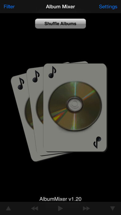 Emulate iPhone app AlbumMixer - Shuffle by Album using MyAndroid Emulate iPhone app AlbumMixer - Shuffle by Album using MyAndroid