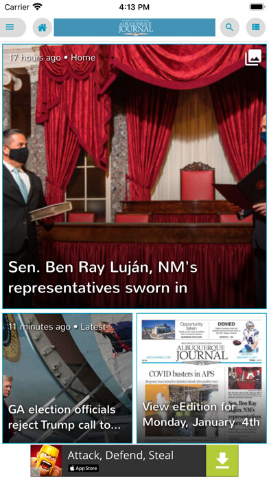 Emulate iPhone app Albuquerque Journal Newspaper using MyAndroid Emulate iPhone app Albuquerque Journal Newspaper using MyAndroid