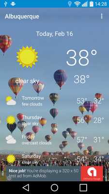 Emulate Android APK Albuquerque, NM - weather Emulate Android APK Albuquerque, NM - weather