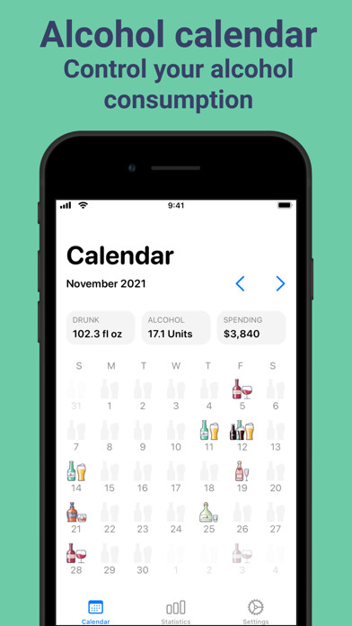 Emulate iPhone app Alcohol drink tracker AlcoStat using MyAndroid Emulate iPhone app Alcohol drink tracker AlcoStat using MyAndroid