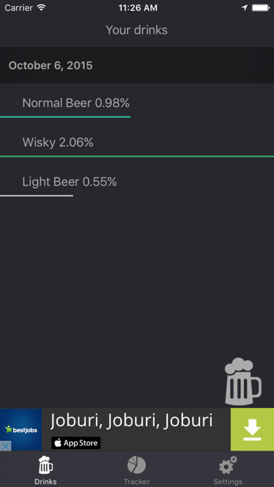 Emulate iPhone app #AlcoholTest using MyAndroid