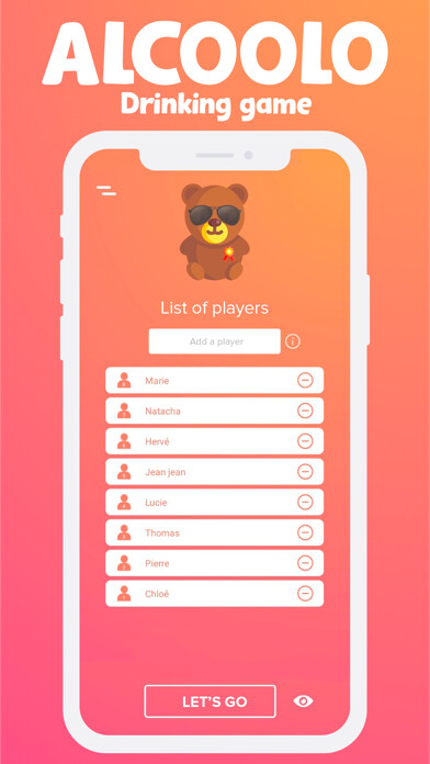 Emulate iPhone app Alcoolo Drinking Game using MyAndroid
