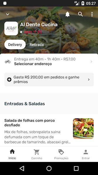Run android online APK Al Dente Delivery from MyAndroid or emulate Al Dente Delivery using MyAndroid