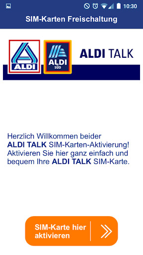 Run android online APK ALDI TALK Registration from MyAndroid or emulate ALDI TALK Registration using MyAndroid