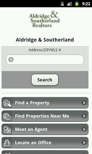 Run android online APK Aldridge&Southerland Realtors from MyAndroid or emulate Aldridge&Southerland Realtors using MyAndroid