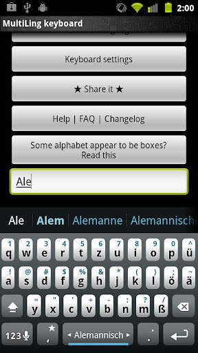 Emulate Android APK Alemannic Keyboard Plugin Emulate Android APK Alemannic Keyboard Plugin