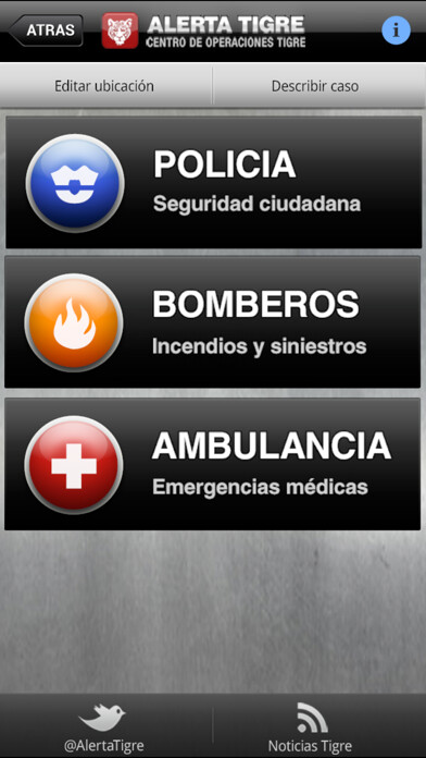 Emulate iPhone app Alerta Tigre using MyAndroid