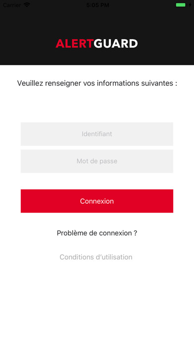 Emulate iPhone app AlertGuard V1 using MyAndroid