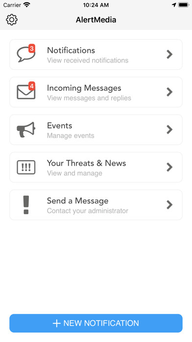 Emulate iPhone app AlertMedia using MyAndroid
