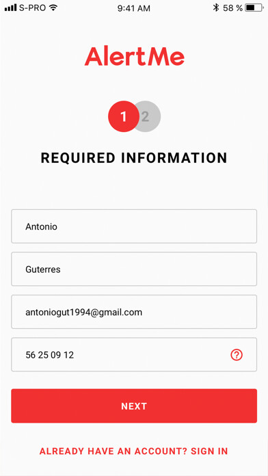 Emulate iPhone app AlertMe - Regroup using MyAndroid Emulate iPhone app AlertMe - Regroup using MyAndroid