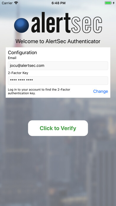 Emulate iPhone app AlertSec Authenticator using MyAndroid Emulate iPhone app AlertSec Authenticator using MyAndroid