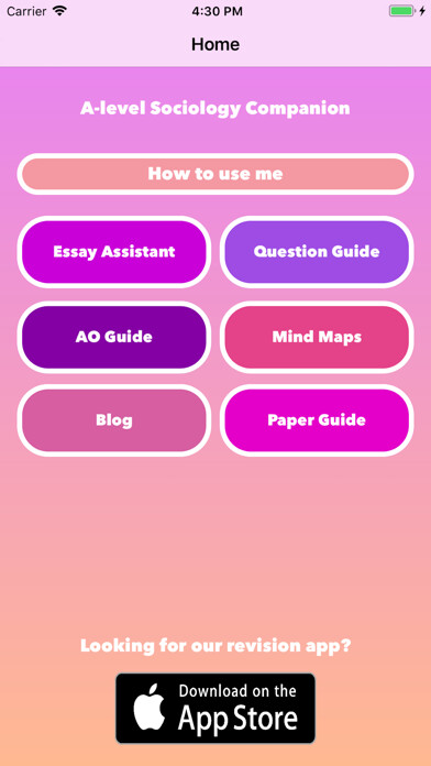 Emulate iPhone app A-level Sociology Companion using MyAndroid Emulate iPhone app A-level Sociology Companion using MyAndroid