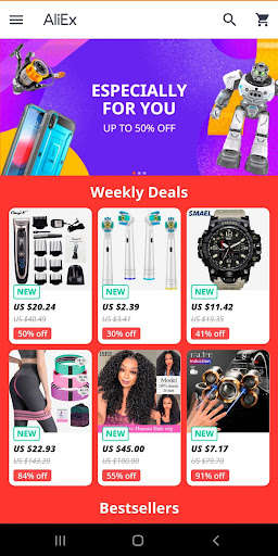 Run android online APK AlExpress Super Deals from MyAndroid or emulate AlExpress Super Deals using MyAndroid