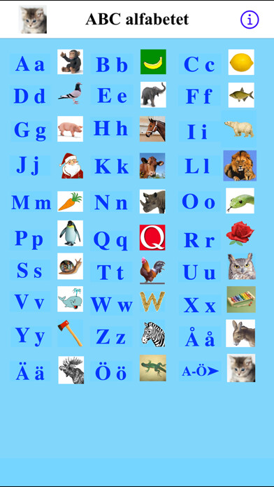 Emulate iPhone app Alfabetet using MyAndroid Emulate iPhone app Alfabetet using MyAndroid