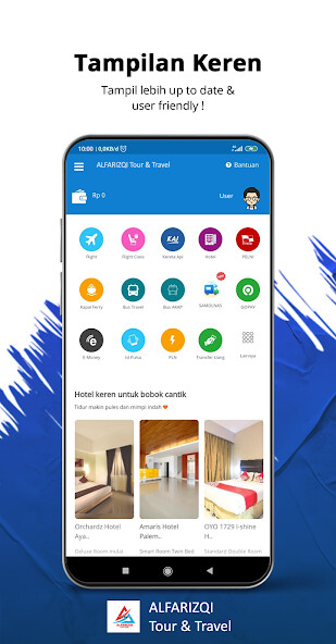 Run android online APK ALFARIZQI Tour  Travel from MyAndroid or emulate ALFARIZQI Tour  Travel using MyAndroid