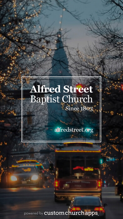 Emulate iPhone app Alfred Street Baptist Church using MyAndroid
