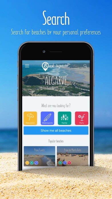 Emulate iPhone app Algarve: Travel guide beaches using MyAndroid Emulate iPhone app Algarve: Travel guide beaches using MyAndroid