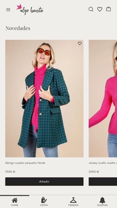 Emulate iPhone app Algo bonito: Ropa y accesorios using MyAndroid