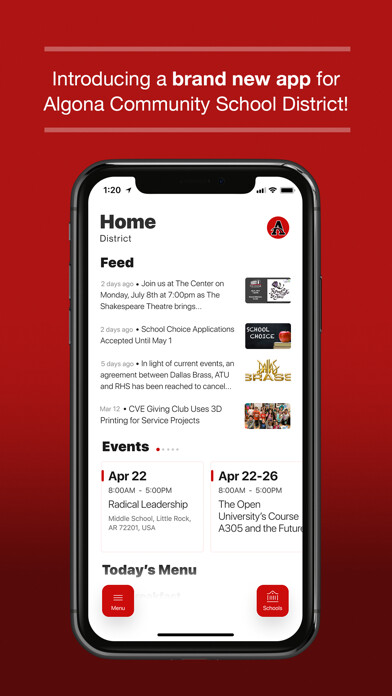 Emulate iPhone app Algona Community School Dist using MyAndroid Emulate iPhone app Algona Community School Dist using MyAndroid