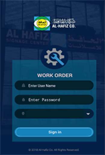 Run android online APK Al Hafiz Work Order Management System from MyAndroid or emulate Al Hafiz Work Order Management System using MyAndroid