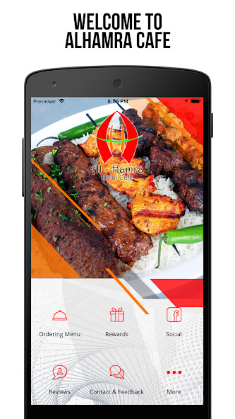 Emulate iPhone app Alhamra Cafe using MyAndroid Emulate iPhone app Alhamra Cafe using MyAndroid