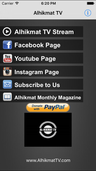 Emulate iPhone app Alhikmat TV using MyAndroid Emulate iPhone app Alhikmat TV using MyAndroid