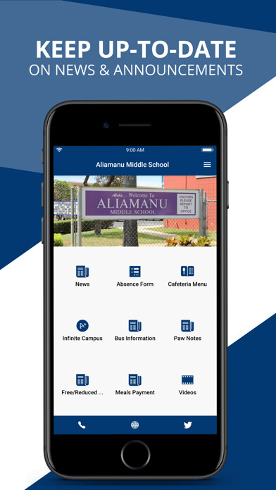 Emulate iPhone app Aliamanu Middle School using MyAndroid Emulate iPhone app Aliamanu Middle School using MyAndroid