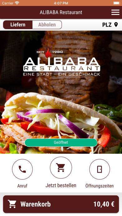 Emulate iPhone app ALIBABA Restaurant using MyAndroid Emulate iPhone app ALIBABA Restaurant using MyAndroid