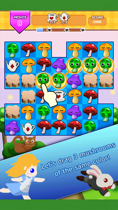 Emulate iPhone app Alice and Mysterious Puzzle using MyAndroid