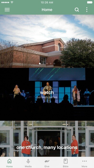 Emulate iPhone app Alice Drive Baptist Church using MyAndroid