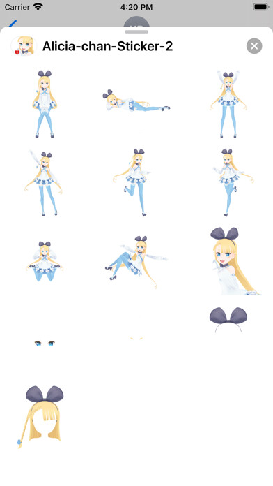 Emulate iPhone app Alicia chan Sticker 2 using MyAndroid Emulate iPhone app Alicia chan Sticker 2 using MyAndroid
