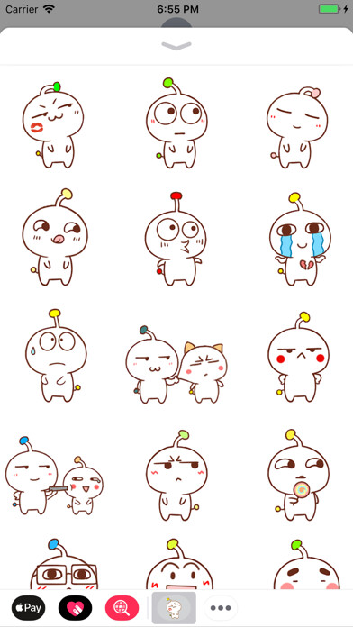 Emulate iPhone app Alien Boy Animated Stickers using MyAndroid Emulate iPhone app Alien Boy Animated Stickers using MyAndroid