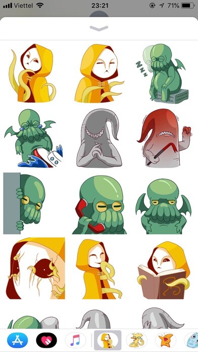 Emulate iPhone app Alien Cute Pun Funny Stickers using MyAndroid Emulate iPhone app Alien Cute Pun Funny Stickers using MyAndroid