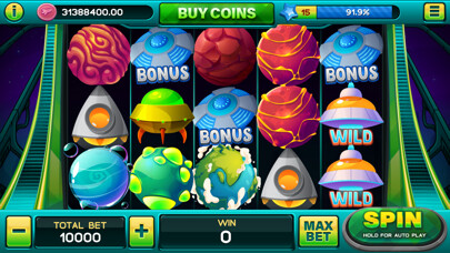 Emulate iPhone app Alien Planet Casino using MyAndroid