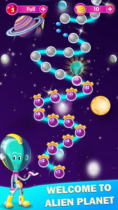 Emulate iPhone app Alien Planet Match 3 Puzzle using MyAndroid Emulate iPhone app Alien Planet Match 3 Puzzle using MyAndroid