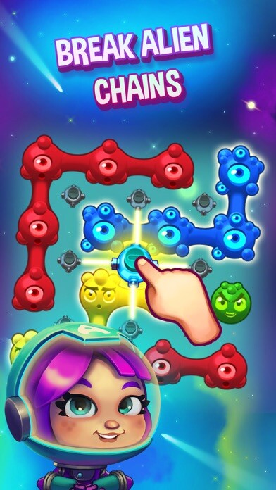 Emulate iPhone app Aliens in Chains Space Puzzle using MyAndroid Emulate iPhone app Aliens in Chains Space Puzzle using MyAndroid