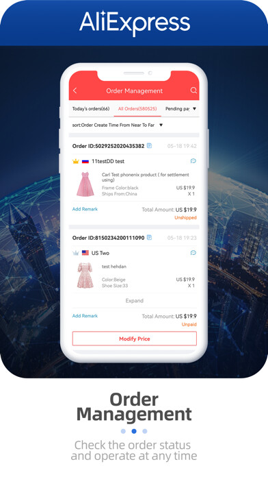 Emulate iPhone app AliExpress Seller using MyAndroid