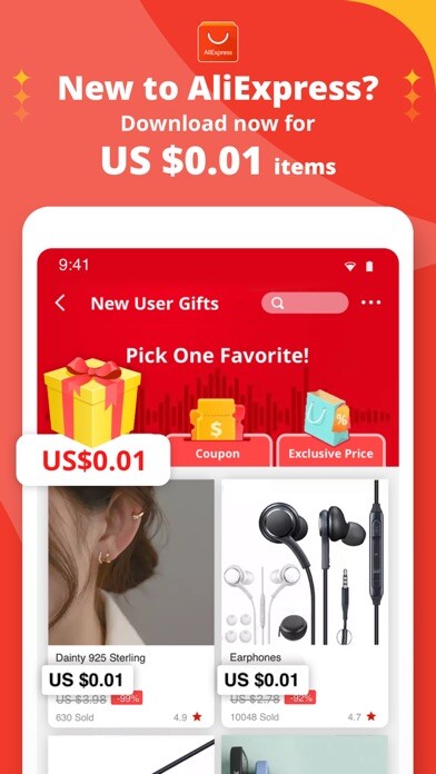 Emulate iPhone app AliExpress Shopping App using MyAndroid