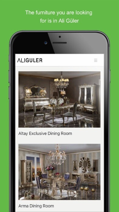 Emulate iPhone app ALI GULER MOBILYA using MyAndroid