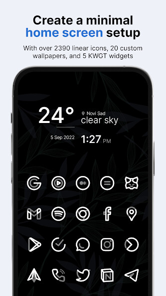 Run android online APK Aline White: linear icon pack from MyAndroid or emulate Aline White: linear icon pack using MyAndroid