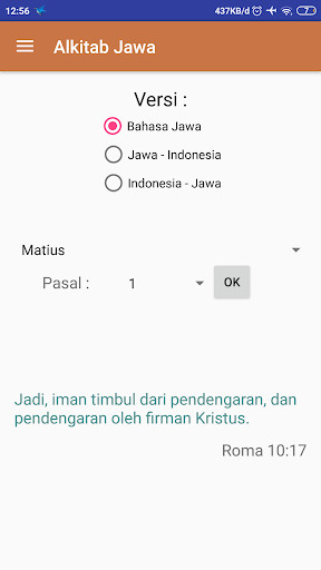 Run android online APK Alkitab Bahasa Jawa Lengkap from MyAndroid or emulate Alkitab Bahasa Jawa Lengkap using MyAndroid Run android online APK Alkitab Bahasa Jawa Lengkap from MyAndroid or emulate Alkitab Bahasa Jawa Lengkap using MyAndroid